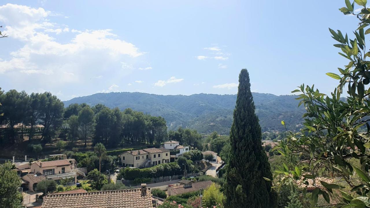 Apartamento Calme Et Vue Panoramique Pégomas Exterior foto